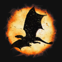 Flying Dragon Halloween Moon Mythical Fantasy Retr Graphic T-shirt | Artistshot