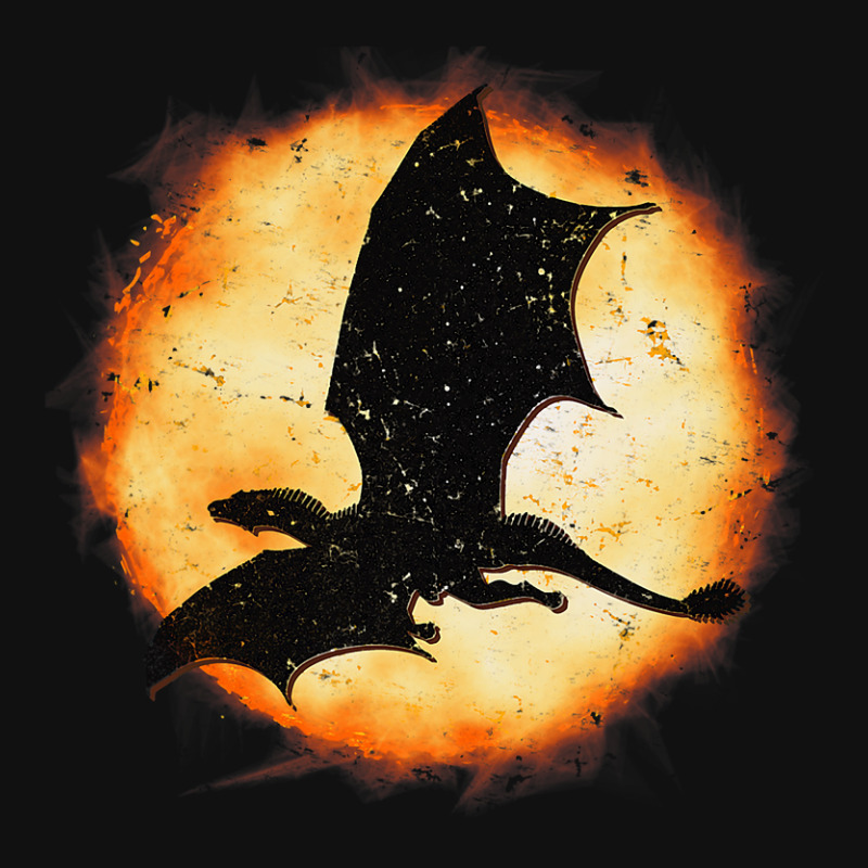 Flying Dragon Halloween Moon Mythical Fantasy Retr Graphic T-shirt by kerrmanthez | Artistshot