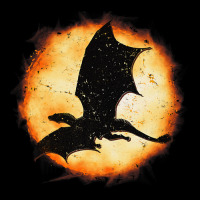 Flying Dragon Halloween Moon Mythical Fantasy Retr Pocket T-shirt | Artistshot