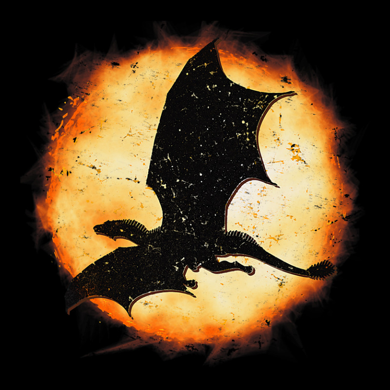 Flying Dragon Halloween Moon Mythical Fantasy Retr Pocket T-Shirt by kerrmanthez | Artistshot