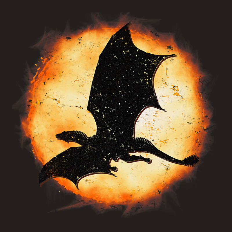 Flying Dragon Halloween Moon Mythical Fantasy Retr Tank Top by kerrmanthez | Artistshot