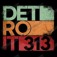 313 Detroit Area Code Michigan State Vintage Retro V-neck Tee | Artistshot