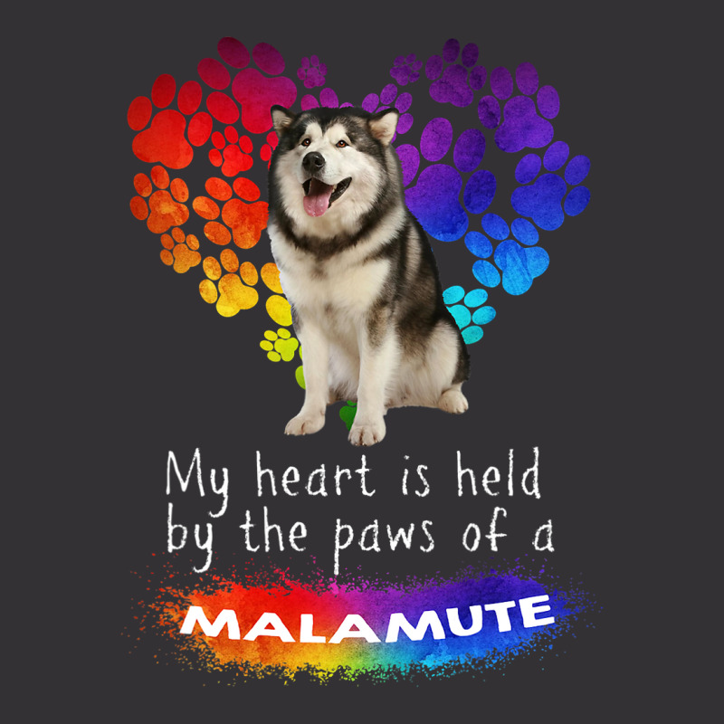 My Heart Is Held By The Paws Of A Alaskan Malamute Vintage Short | Artistshot