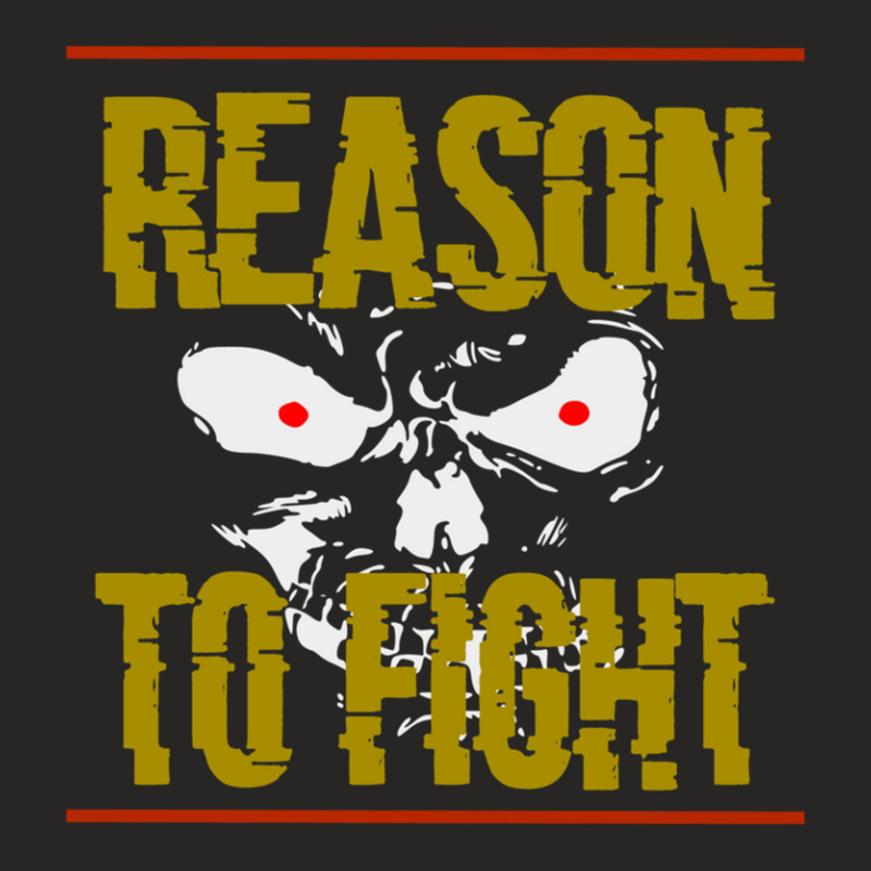 Reason To Fight Ladies Fitted T-Shirt by JasonJoplin | Artistshot