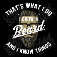 That's What I Do I Grow A Beard And I Know Things Cropped Hoodie | Artistshot