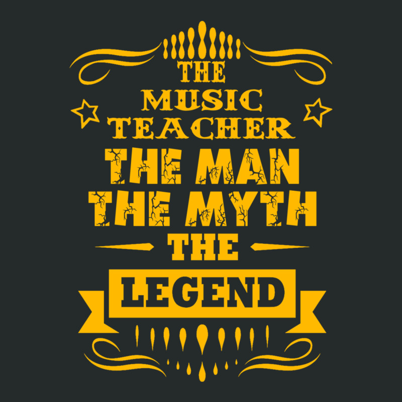 Music Teacher The Man The Myth The Legend 1 Women's Triblend Scoop T-shirt by HeatherHowell | Artistshot