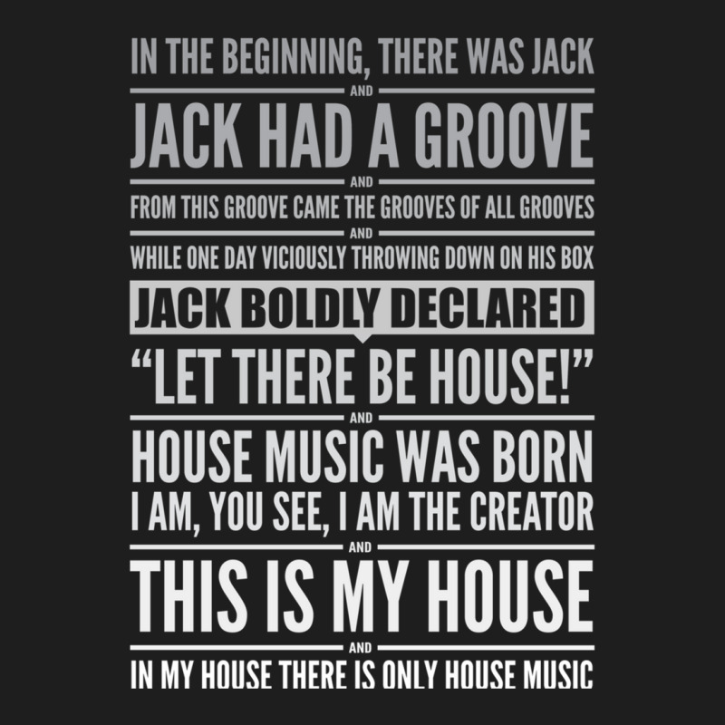 Jack's House - White On Black Classic T-shirt by KarlinRomick | Artistshot