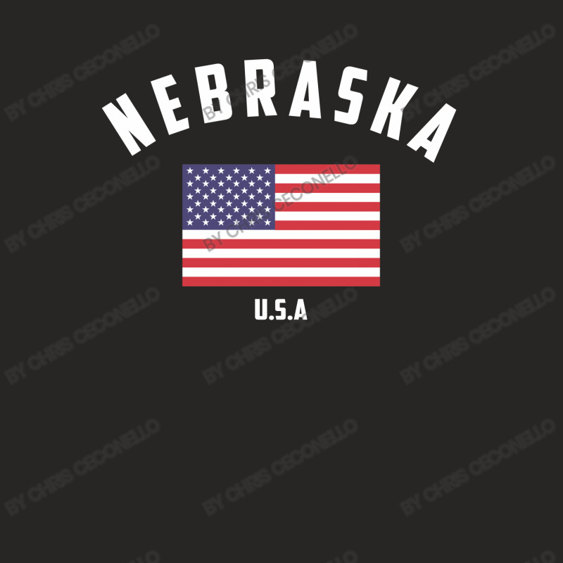 Nebraska Ladies Fitted T-Shirt by Chris Ceconello | Artistshot