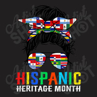 National Hispanic Heritage Month Latin Flags Messy T-shirt | Artistshot