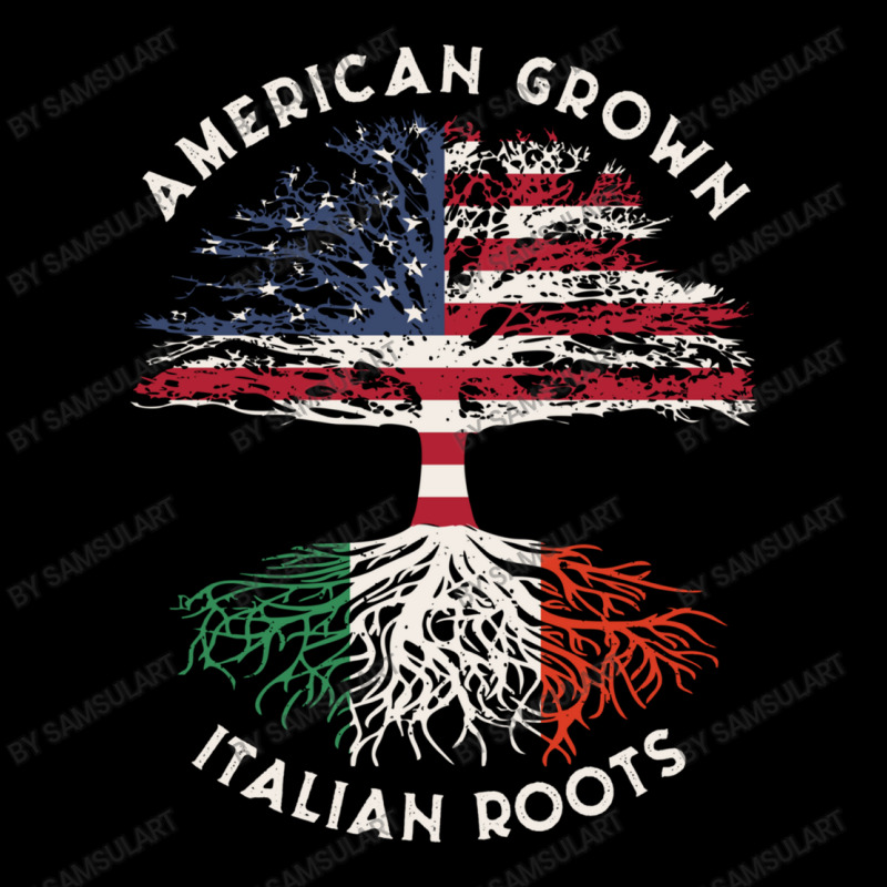 American Grown Italian Roots Usa Italy Flag Tree Cropped Sweater by SamsulArt | Artistshot