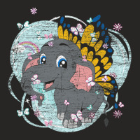 Magical Butterfly Africa Safari Animal Fantasy Ele Ladies Fitted T-shirt | Artistshot