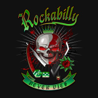 Rockabilly Skull Graphic T-shirt | Artistshot