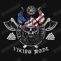 American Viking With Skull Helmet And Runes License Plate | Artistshot