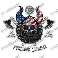 American Viking With Skull Helmet And Runes Sticker | Artistshot