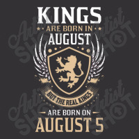 Kings Are Born In August But The Real Kings Are Bo Vintage Hoodie | Artistshot