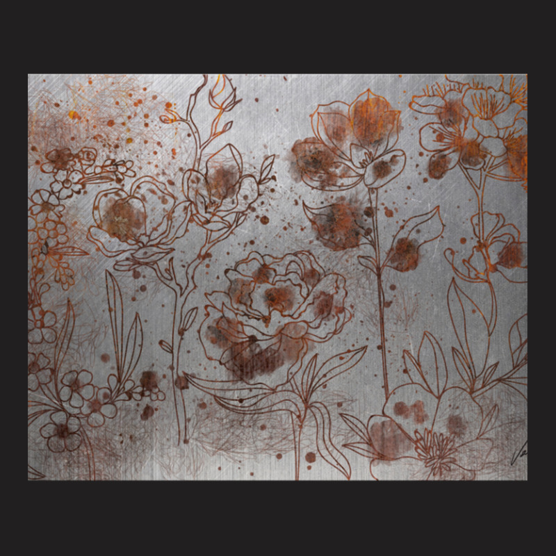 Rust Flowers T-shirt | Artistshot