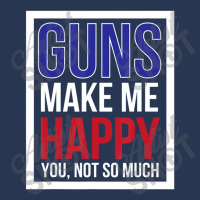 Guns Make Me Happy You Not So Much Men Denim Jacket | Artistshot