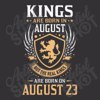 Kings Are Born In August But The Real Kings Are Bo Vintage Hoodie | Artistshot