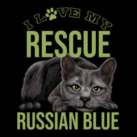 Animal Rescue Russian Blue Cat Rescue Cat For Resc Cropped Hoodie | Artistshot