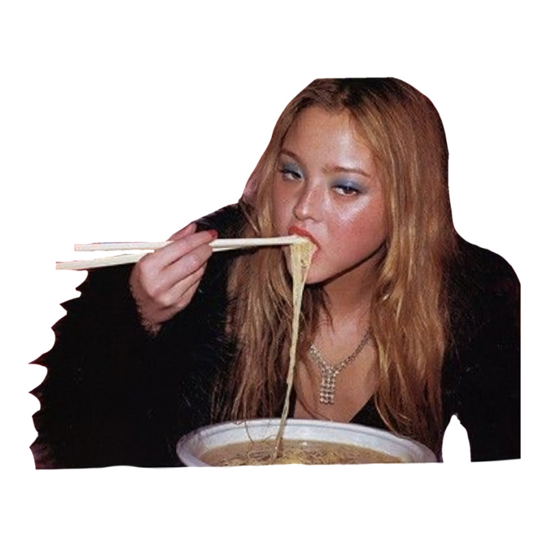 Devon Aoki Ramen Transparent Sticker 3/4 Sleeve Shirt by biswshedevank | Artistshot