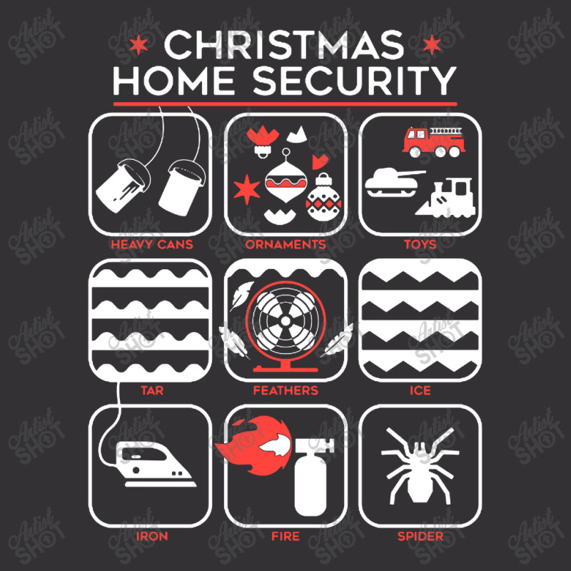 Christmas Home Security Vintage Hoodie And Short Set | Artistshot
