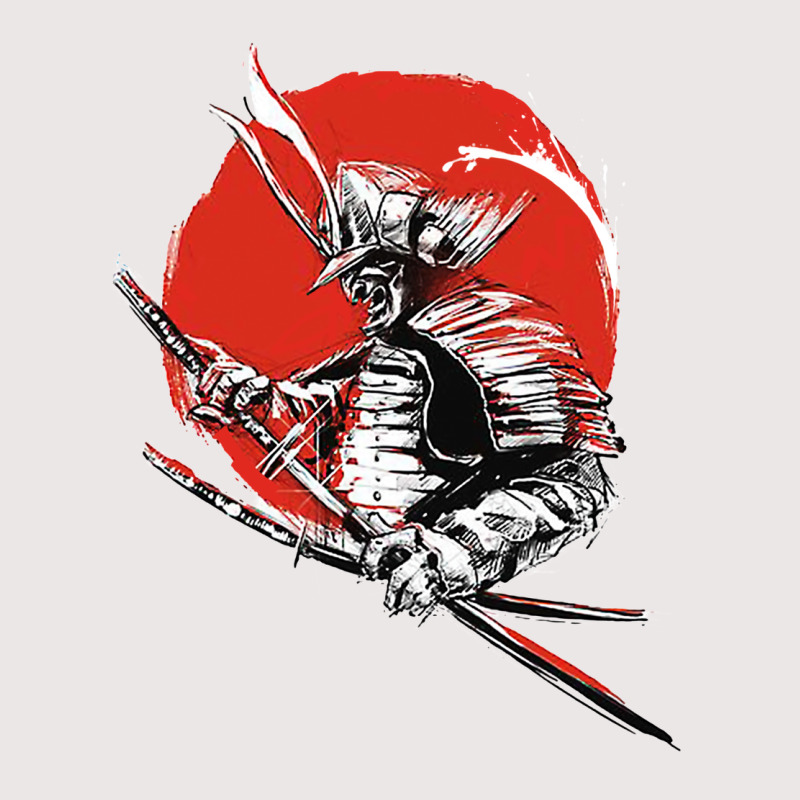 Sunset Samurai Warrior Pocket T-Shirt by niddureidery | Artistshot