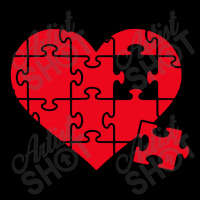 Jigsaw Puzzle Heart V-neck Tee | Artistshot
