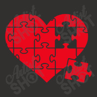 Jigsaw Puzzle Heart Champion Hoodie | Artistshot