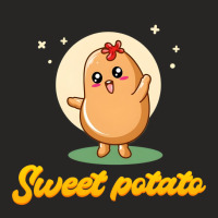 Is Potato Sweet Cute Shirt Sticker Ladies Fitted T-shirt | Artistshot