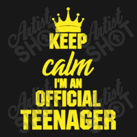 Keep Calm I'm An Official Teenager Flannel Shirt | Artistshot