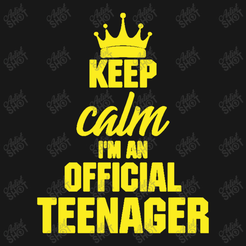 Keep Calm I'm An Official Teenager Flannel Shirt | Artistshot