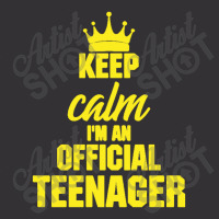 Keep Calm I'm An Official Teenager Vintage Hoodie | Artistshot