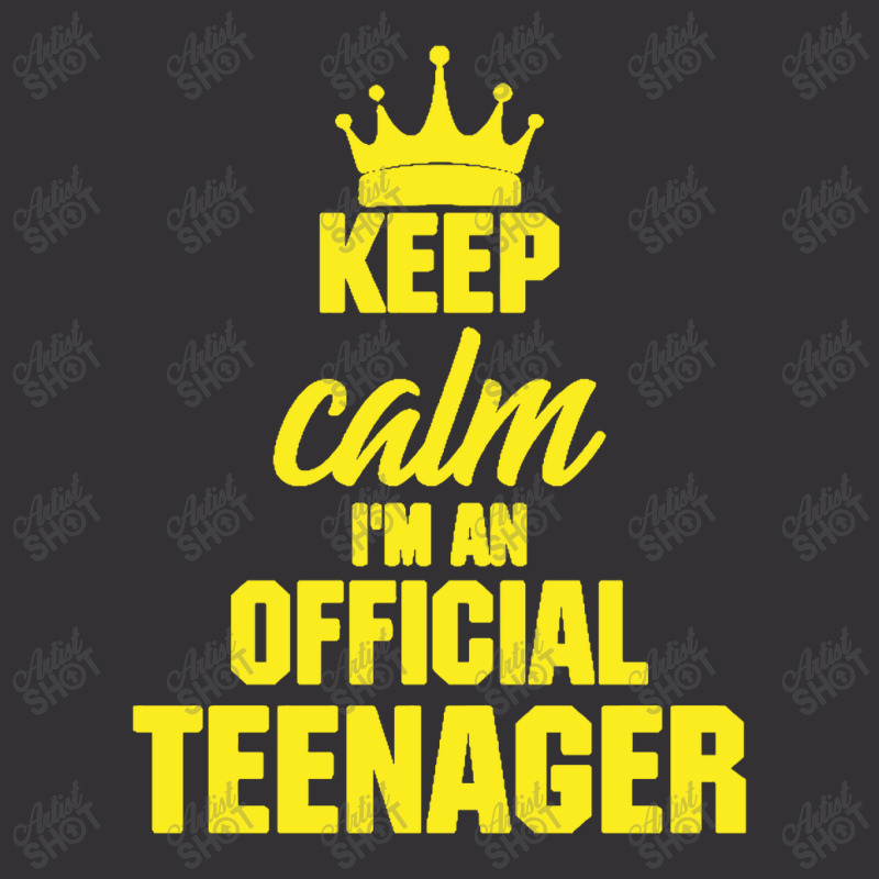 Keep Calm I'm An Official Teenager Vintage Hoodie | Artistshot