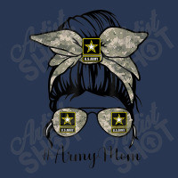 Army Mom Messy Bun Hair Glasses Men Denim Jacket | Artistshot