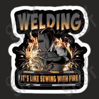 Welding Ladies Fitted T-shirt | Artistshot