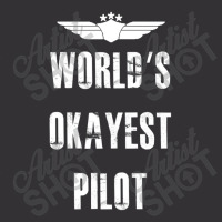 World's Okayest Pilot Flying Aviation Vintage Hoodie And Short Set | Artistshot