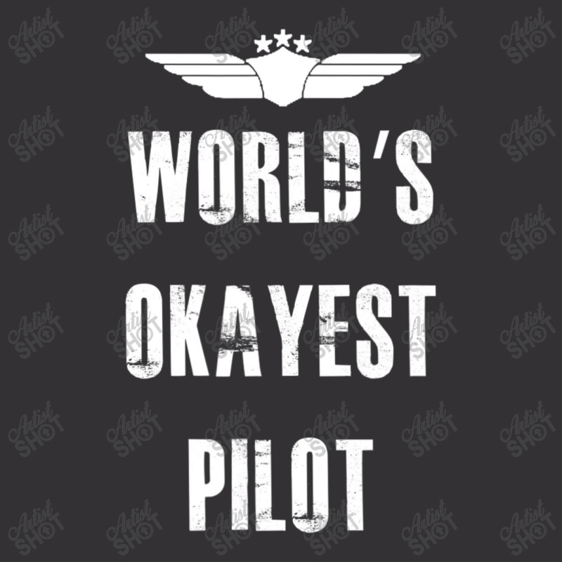 World's Okayest Pilot Flying Aviation Vintage Hoodie And Short Set | Artistshot