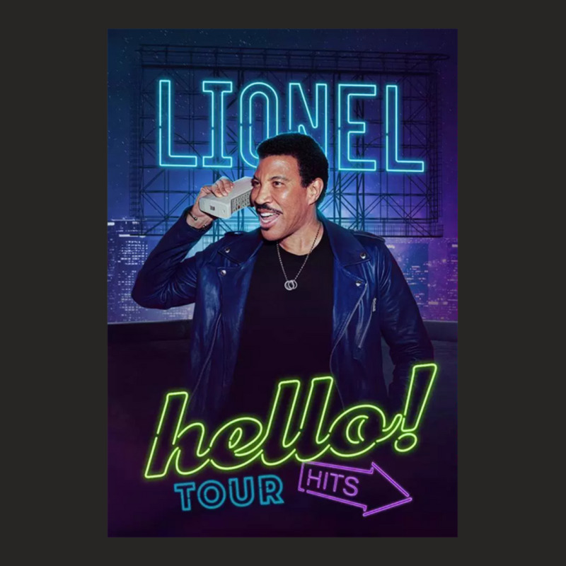 Lionel Richie Hello Tour Dates 2019 Ladies Fitted T-Shirt by ANTHONYSMITHHH | Artistshot