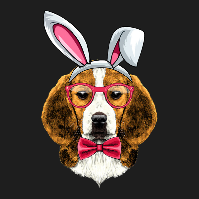 Beagle Bunny Ears Glasses Eggs Cute Easter Dog Own Classic T-shirt by kerrmanthez | Artistshot