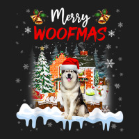 Merry Woofmas Alaskan Malamute Christmas Tree Dog  Classic T-shirt | Artistshot