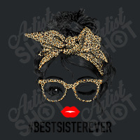 Best Sister Ever Mother's Day Messy Bun Crewneck Sweatshirt | Artistshot