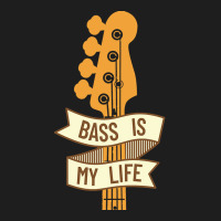 Bass Headstock T  Shirt Bass Is My Life Bass Guitar Headstock T  Shirt Classic T-shirt | Artistshot