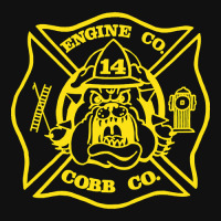 Limited Edition Cobb County Fire Engine 14 Portrait Canvas Print | Artistshot