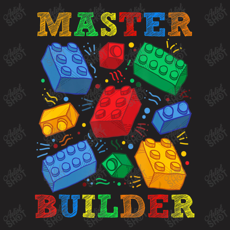 Brick Builder Blocks Master Builder Men T-shirt | Artistshot