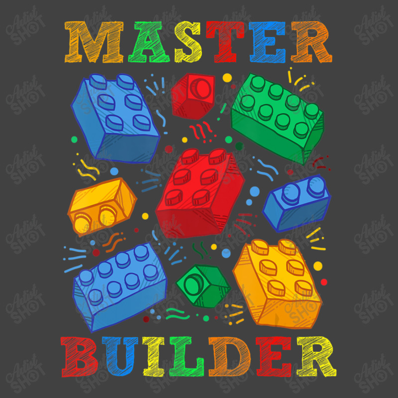 Brick Builder Blocks Master Builder Men Vintage T-shirt | Artistshot