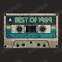 Best Of 1989 Vintage Cassette Birthday Gift For Music Lover Born In 19 Ladies Fitted T-shirt | Artistshot