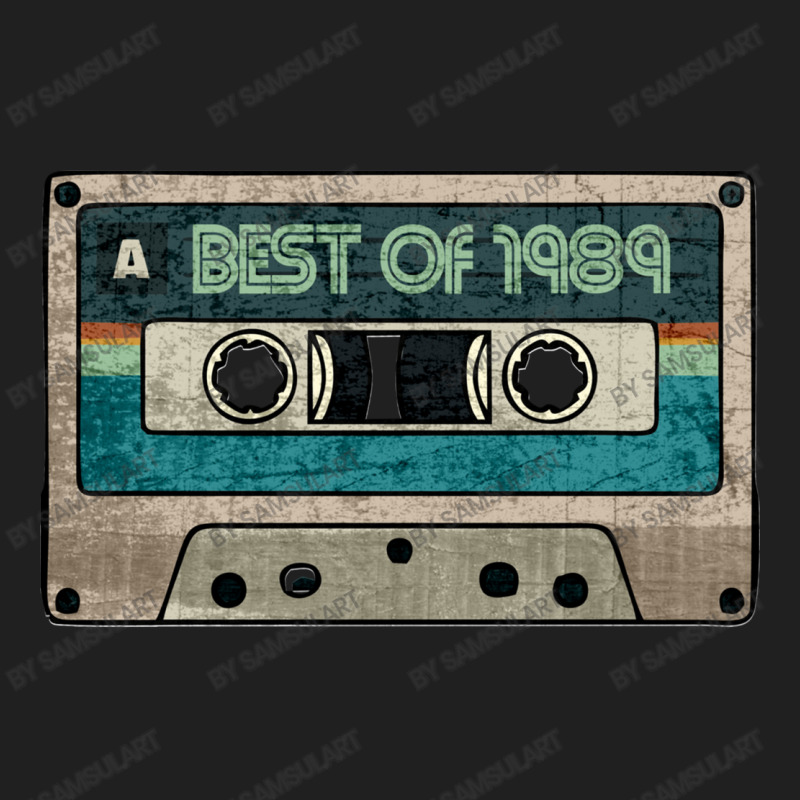 Best Of 1989 Vintage Cassette Birthday Gift For Music Lover Born In 19 Ladies Polo Shirt by SamsulArt | Artistshot