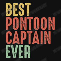 Best Pontoon Captain Ever, Vintage Pontoon Boat Owner Gifts Baby Beanies | Artistshot