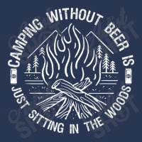 Camping Without Beer Is Just Sitting In The Woods Men Denim Jacket | Artistshot