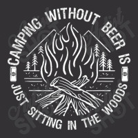 Camping Without Beer Is Just Sitting In The Woods Vintage Hoodie And Short Set | Artistshot